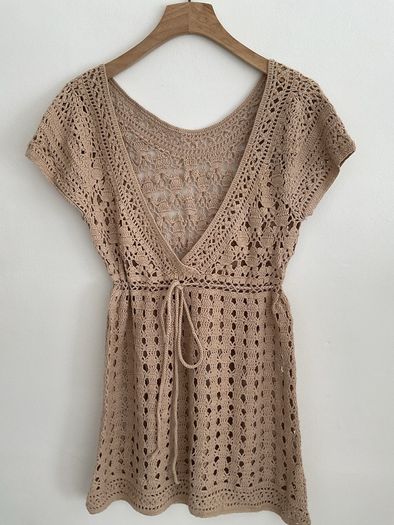 crochet tunic / beachwear coverup 12/14