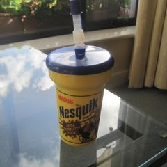 Vintage 90's Child's Nesquik Mug with Straw