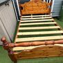 Magnificent Extremely Solid 5Ft Pine Wooden King Size Bed Frame - Can Deliver Image 2
