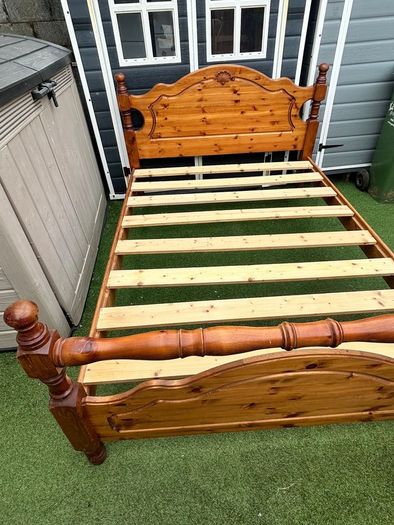 Magnificent Extremely Solid 5Ft Pine Wooden King Size Bed Frame - Can Deliver