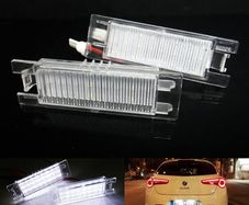 ALFA 2x LED Licence Number Plate Light White Canbus Fit For AR 147 156 159 166 Brera Giulietta GT Coupe Spider MiTo