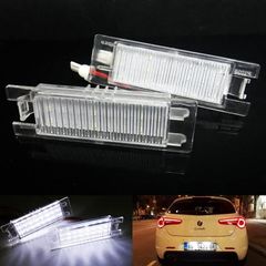 ALFA 2x LED Licence Number Plate Light White Canbus Fit For AR 147 156 159 166 Brera Giulietta GT Coupe Spider MiTo