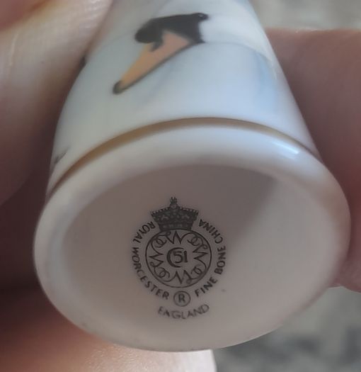royal worcester thimble