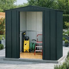 TOP Riverton 6x4 Metal Shed Anthracite Grey