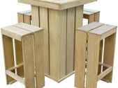 5 Piece Outdoor Dining Set Impregnated Pinewood