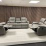 Holgate Manual Leather & Fabric Recliner Sofa Sets Image 6