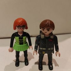 Playmobil Ghostbusters Figures Stantz and Janine Melnitz