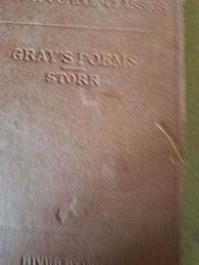 Rare book - Gray's Poems Rivingstone Edition