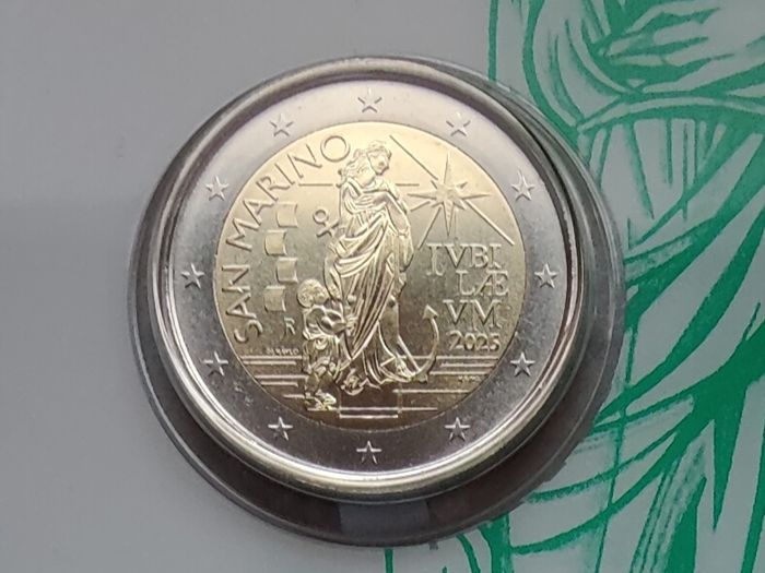 San Marino 2 Euro Base Metals Brilliant Uncirculated Coin 2025 - Jubilee Holy Year 2025 Pilgrims of Hope