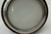Vintage early 20th century sliver plated round photo frame  -  good condition