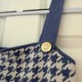 New River Island Women's Blue & White Houndstooth Knit Top - size UK 8 Image 3