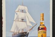 Cutty sark, scotch whisky, vintage style metal sign .