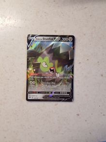 Galarian Stunkfish V Pokemon Card