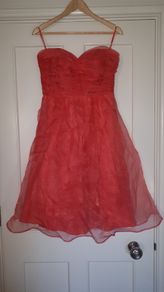 Pink/Coral Debut dress Size 12