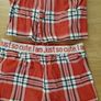 Baby tartan pyjamas 3-6 months Image 3