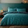 Catherine Lansfield Enchanted Twilight Reversible Double Duvet Cover Set Forest Green - Brand New Image 2