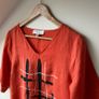 Carolyn Donnelly The Edit Orange Linen Midi Dress Size S Image 3