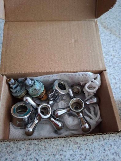Old sink taps
