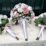 Brides Bouquet and 2 Bridesmaids Bouquets Image 2