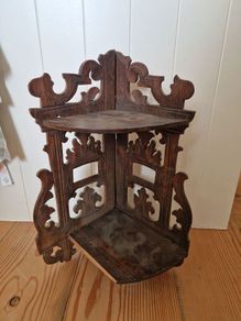 Victorian Wooden Corner Shelf
