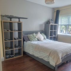 Grey Double Bed (4 drawers) and two matching units