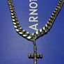 Skulls In Cross Necklace chain Image 3