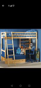 Thuka High sleeper with desk and sofa bed
