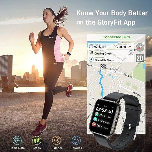 MULTIPLE COLOURS AVAILABLE Smart Watch, Fitness Tracker 1.69" Touch Screen Fitness Watch with Heart Rate Sleep Monitor, Step Counter for Men Women Activity Trackers IP68 Waterproof Smartwatch Sports for iOS Android