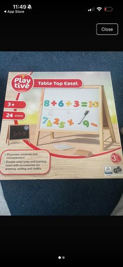 Children's table top easel