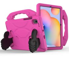 For Samsung Galaxy Tab A7 10.4 2020 Kids Friendly Case Shockproof Cover With Thumbs Up - Pink