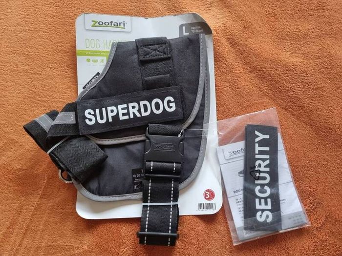 New dog harness with no strain on the neck