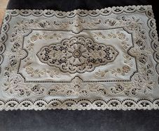 Vintage Light Beige Plastic Place Mat