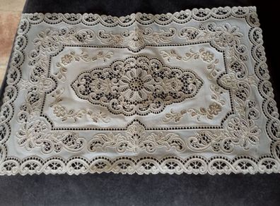 Vintage Light Beige Plastic Place Mat