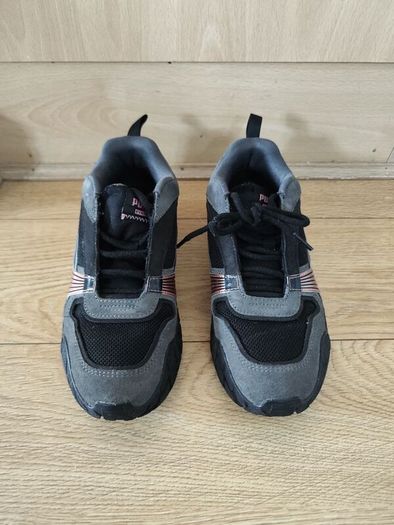 Puma Chunky Trainers UK 5 EU 38 Black Grey Pink Lace Up Sneakers Women