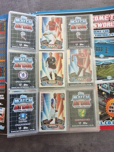 Match attax 2011 2012 cards
