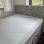 Grey velvet Double bed frame Image 4