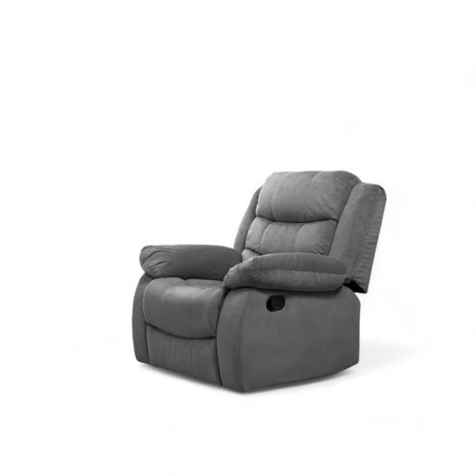 Single Chair Fabric Recliner Sofa - Grey