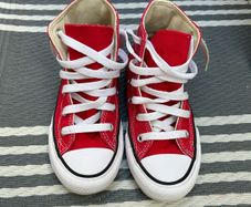Kids Red Converse Uk12