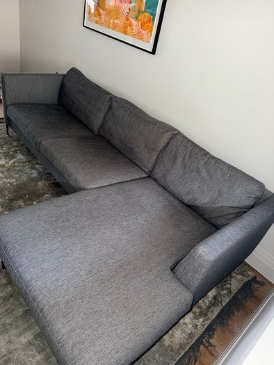SOUL Broadway 2.5-Seater Sofa with Chaise Lounge in Grey