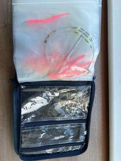 Loaded Abu Garcia Lure Wallet / Tackle Bag (With Lures, Jigs & Feathers)
