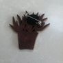 Wooden succulent plant brooches handmade Image 3