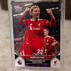 2025 Topps Now Premier League - #4 Hugo Ekitike Rookie Liverpool  Dream Debut