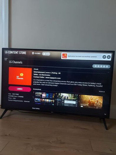 LG 49" smart 4K TV