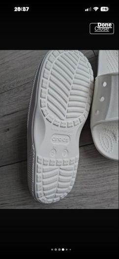 Crocs slider sandal size 5/38