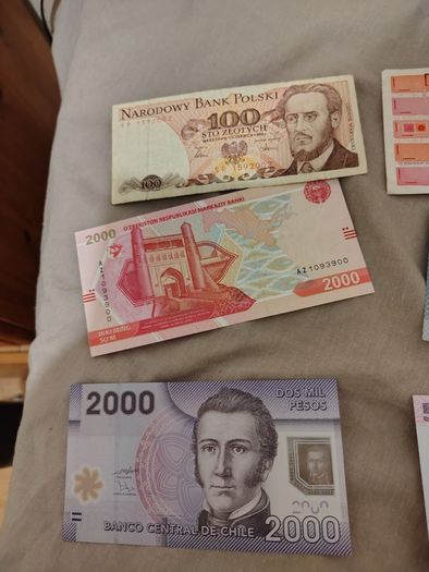 A diverse lot of notes from all over the world