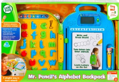 LeapFrog Toy Mr. Pencil's Alphabet Backpack