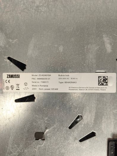 Zanussi Electric Hob