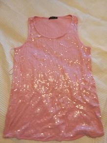 Pink Sequined Vest