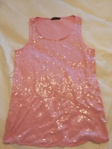 Pink Sequined Vest