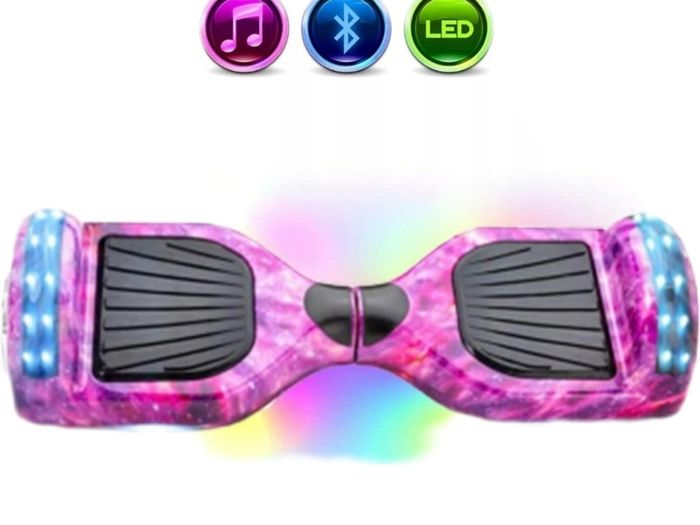 Purple Galaxy 6.5 inch  Hoverboard Bluetooth - FREE Bag